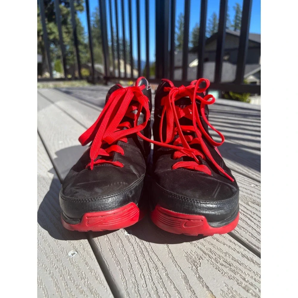 Nike B Roy High Top Basketball Sneakers‎ Black Red Mens Size 10 Shoes